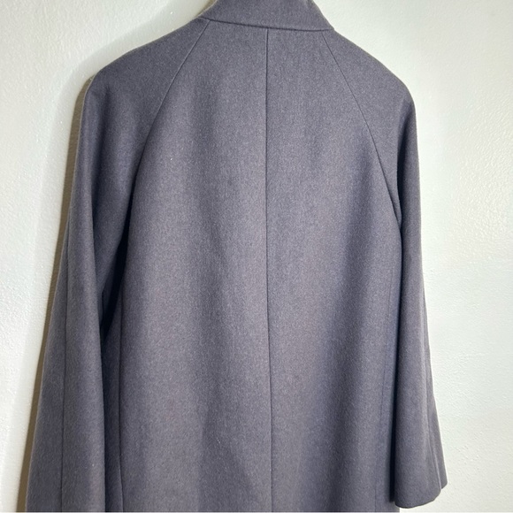 J. Crew Grey Wool Blend Double Breasted Funnel Neck Jacket 4 - Picture 10 of 13